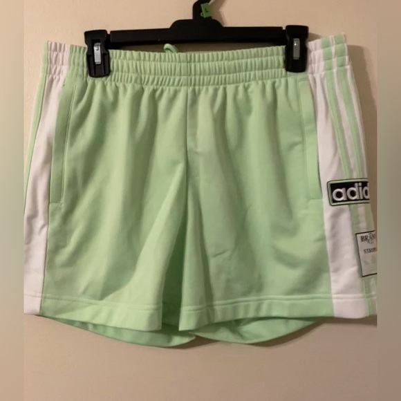 adidas Pants - New NWT Womens Adidas Adibreak Shorts Mint Green/White IP1709 Size Medium